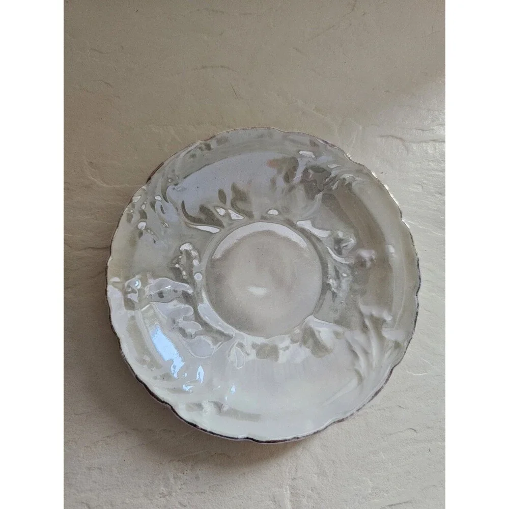 Vintage Mint Green Lusterware Miniature Cup And Saucer